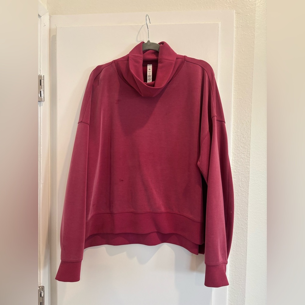 lululemon athletica Maroon Cowl Neck Sweater